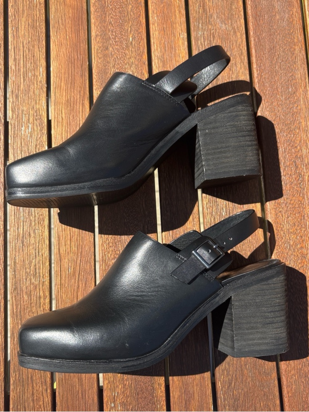 Intentionally Blank Slingback Clogs - Picture 2 of 6